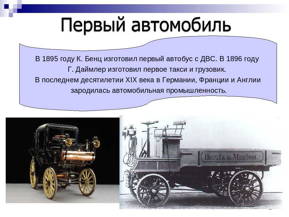 История автомобиля проект