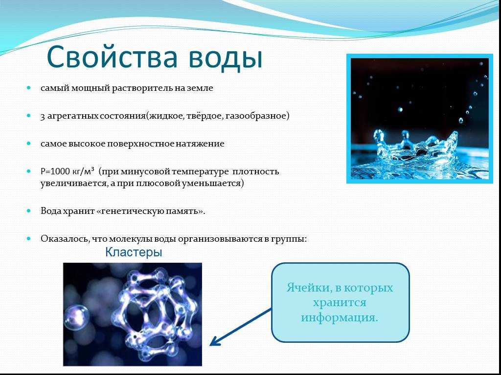 Вода в трех агрегатных состояниях проект