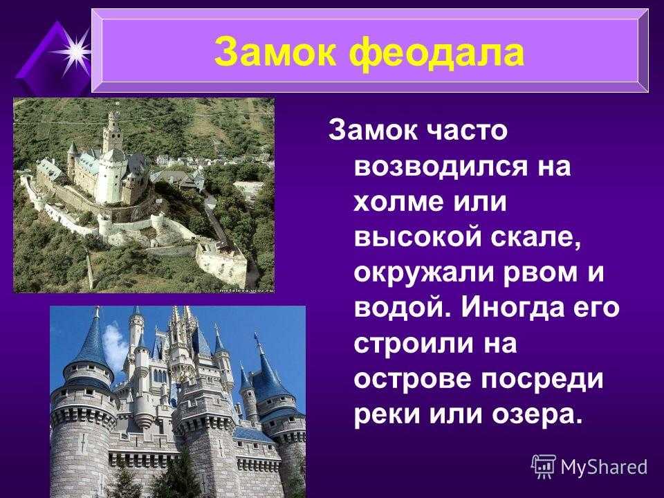 Замок феодала 6 класс история проект