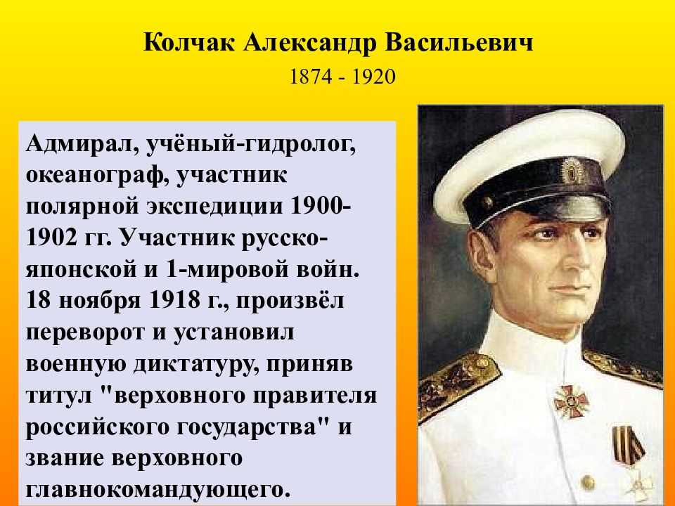 Верховный правитель россии с ноября 1918 г. Адмирал Колчак биография. Адмирал воевавший. Аполлон Яковлевич Крузе.
