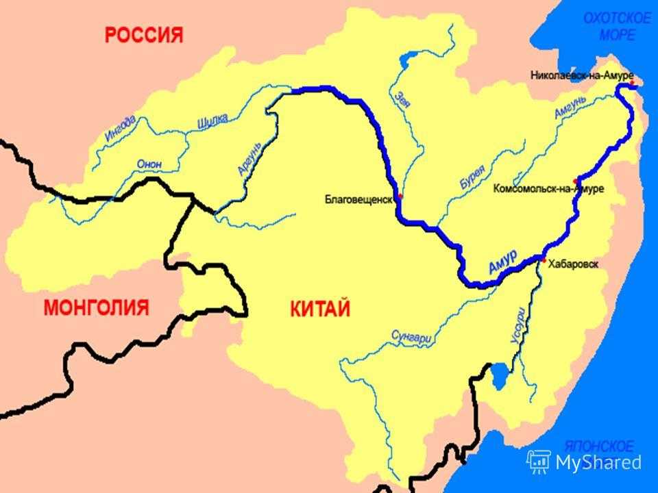 Река амур на карте, описание, бассейн реки, исток и устье