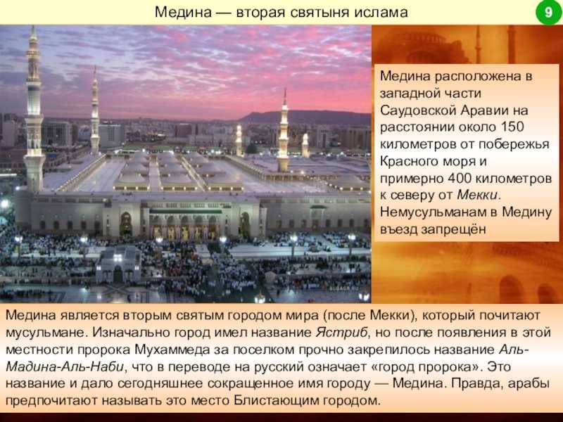 Какие города мусульманские города