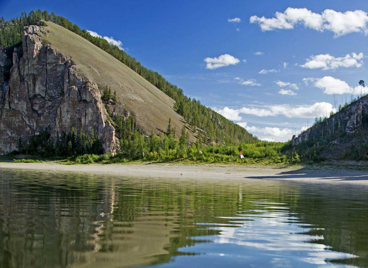 Река Лена Восточной Сибири