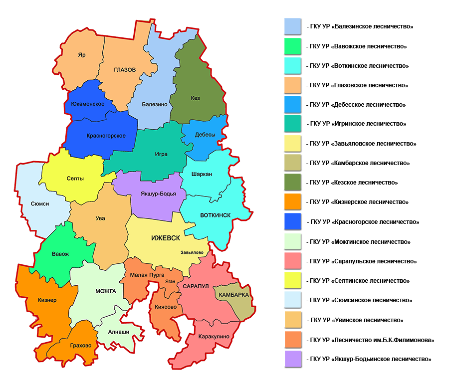 Карта Удмуртской Республики с районами и деревнями. Карта Удмуртии с районами. Карта Республики Удмуртия с районами. Карта административного деления Удмуртии.