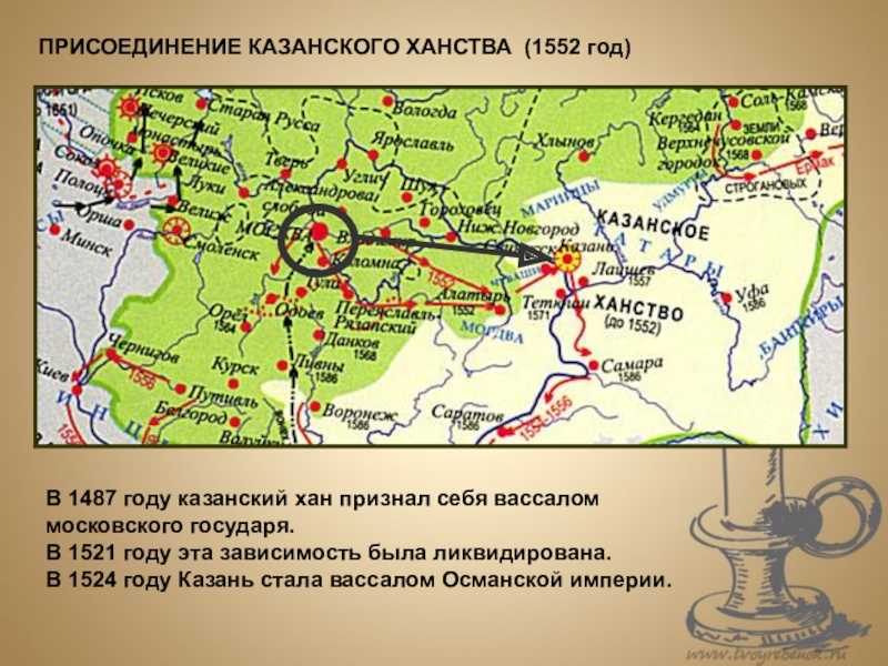 Присоединение казанского. 1552 Присоединение Казанского ханства. Присоединение Казани Иван 4 карта. Присоединение Казани Иван 4. 1552 Год присоединение Казани.