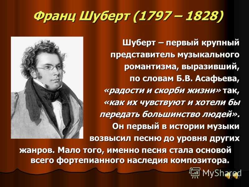 Франц шуберт биография, краткое содержание и самое важное, интересные факты о композиторе > 6 пчел