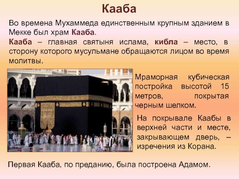 Кааба и мечеть аль-харам от а до я