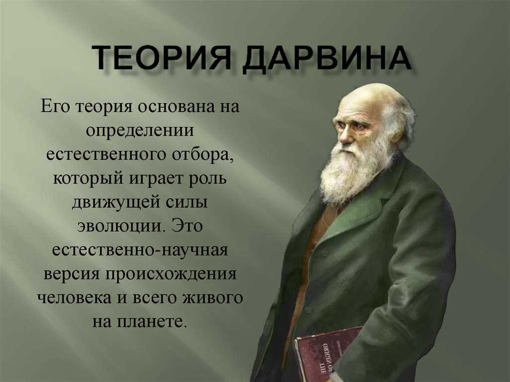 Вклад эволюционной теории дарвина в формирование научной картины мира состоит в обосновании