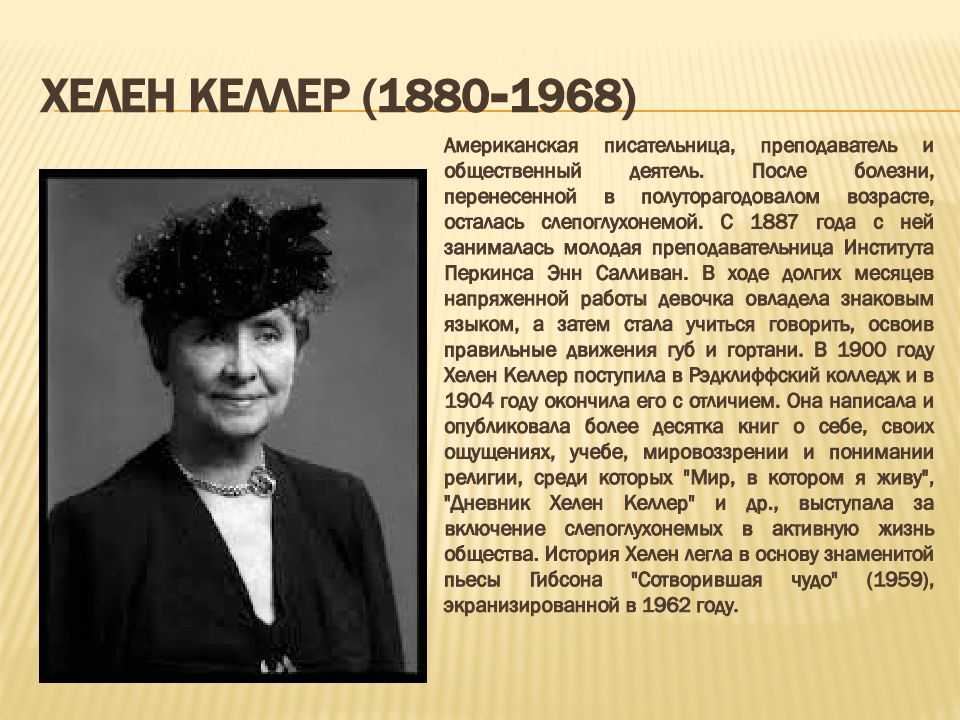 Helen keller презентация на английском