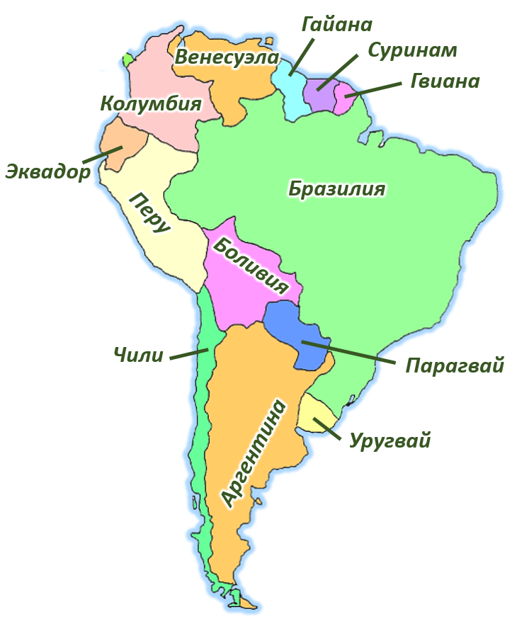 Список стран латинской америки и их краткое описание