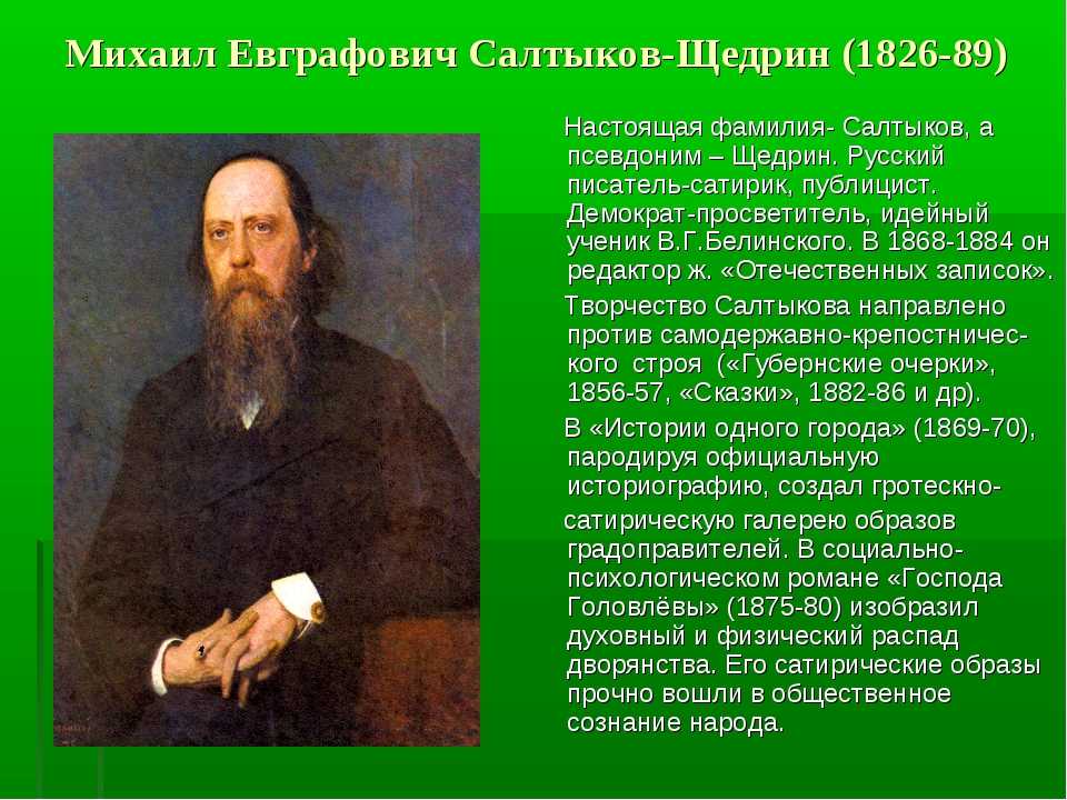 М н салтыков щедрин. Салтыков Щедрин в 1855. Биография Михаила Евграфовича Салтыкова-Щедрина конспект.