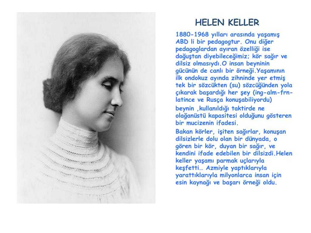 Helen keller презентация на английском