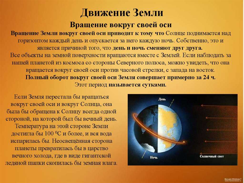 Как земля вращается вокруг солнца презентация