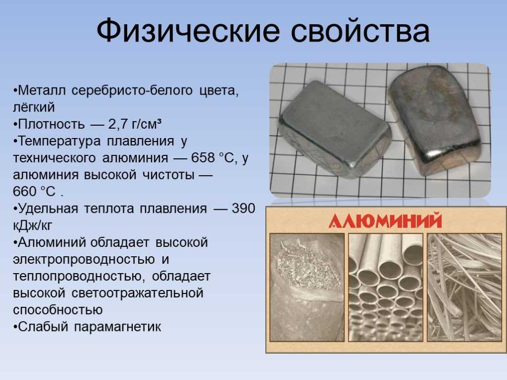 Алюминий. описание, свойства, происхождение и применение металла